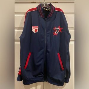 Gearz 1940 Football Men's Track Jacket Sz.  XL  Navy Blue